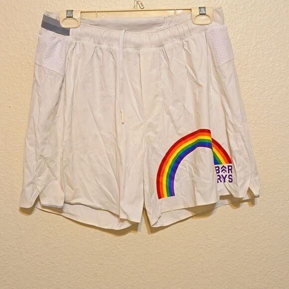 Lululemon LGBTQ rainbow shorts size large - Picture 1 of 9